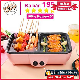 Mua Nồi Lẩu Nướng Modosa Đa Năng Cao Cấp 2 Ngăn Siêu Chống Dính  Bếp Lẩu Nướng 2 In 1 Mini Tùy Chỉnh Nhiệt Độ Tiện Lợi - Hàng Chính Hãng
