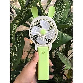 Mua Quạt Cầm Tay Mini USB Hình Tai Thỏ Gấp Gọn Thông Minh Hàng Nhập Khẩu