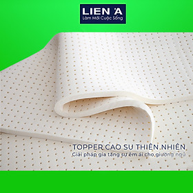 Nệm Văn Phòng Topper Cao Su Liên Á - Nệm Tiện Dụng, Topper Đa Năng, Nệm Trải Sàn Cao Su Thiên Nhiên 100