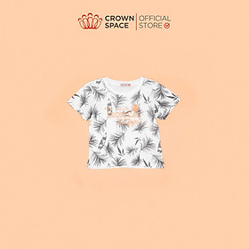 Áo Phông Tropical Cho Bé Trai Crown Kids Fashion CKBS2110803 TShirt Vải Cotton Thoáng Mát Từ Size 2-9