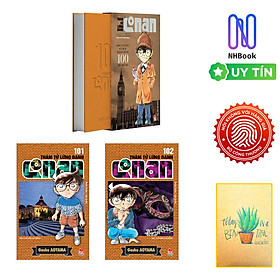 Combo Manga - Truyện Conan Thám Tử Lừng Danh tập 100 ( đặc biêt ), 101, 102 ( 3 Cuốn ) - NXB Kim Đồng ( Tặng kèm sổ tay xương rồng ) 