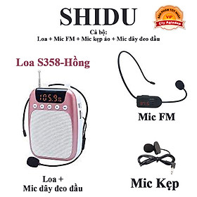 [Tổng hợp] Các loại Loa Mic trợ giảng Shidu S358(FM) - S6(UFH) bán chạy (Loa + mic ko dây + mic có dây + mic cổ áo)