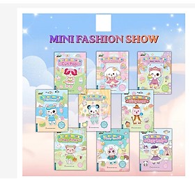 Sách Dán Hình Mini Fashion Show 100+ sticker Bé Sáng Tạo Cùng Sticker Thời Trang