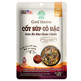 Cốt súp cô đặc - Món Bò Kho Hoàn Chỉnh - Gia vị nấu món bò kho tiện lợi - Túi 35gr - Số 1 tại Mỹ - Tiêu chuẩn FDA - Tiện lợi cho bữa ăn gia đình - An toàn cho sức khỏe