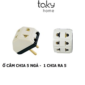 Mua Phích Ổ Cắm Điện Chia 5 Ngả Chia Từ 1 Ổ Cắm Ra 5 Ổ Cắm  Thiết Kế Nhỏ Gọn Và Cắm Không Mất Diện Tích  Tiện Dụng Trong Gia Đình. Takyhome 8614