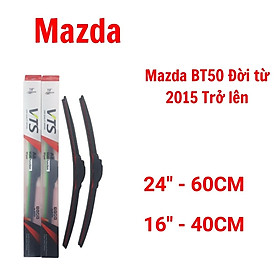 Cần gạt mưa ô tô Mazda Thanh mềm A8 Lưỡi Silicone: Premacy, BT50, CX5,9, Mazda 2,3,6 - Hàng nhập khẩu