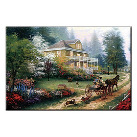 Mua Tranh Treo Tường KHUNG CẢNH NÊN THƠ HỮU TÌNH Q6D8 - 11 (40 x 60 cm) Thế Giới Tranh Đẹp