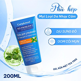 Gel rửa mặt BHA Compliment No Problem làm sạch sâu, giảm viêm & mụn 200ml