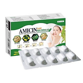 Amicin Mụn Trứng Cá - Hộp 30 Viên - người bị dị ứng , mụn nhọt , trứng cá