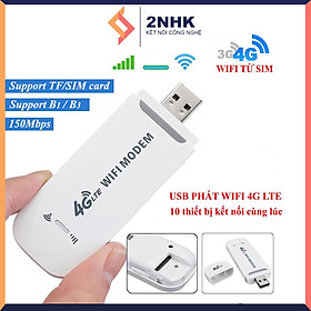 Mua Usb phát sóng wifi từ sim 4G USB Modem  Bộ phát Wifi từ Sim 4G  Dcom phát wifi tốc độ cao   phủ sóng rộng - Hàng chính hãng / Hàng nhập khẩu
