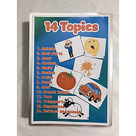 Hình ảnh Flashcards 14 chủ đề dạy Tiếng Anh cho trẻ mầm non ( 132 thẻ )