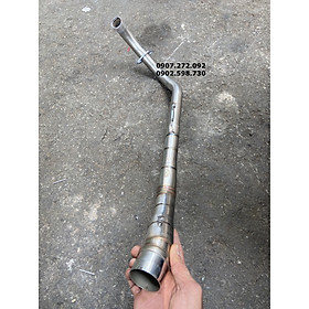 Cổ pô inox 2 khúc gắn pô lon 32x51 dành cho Exciter 155