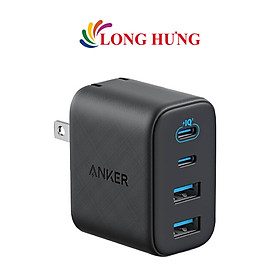 Cốc sạc Anker Zolo Fast Charging Portable 4-in-1 2USB 2Type-C 50W A121E - Hàng chính hãng