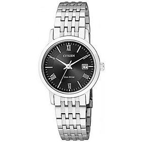 Đồng Hồ Nữ Citizen Dây Thép Không Gỉ EW1580-50E - Mặt Đen (Sapphire)