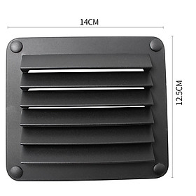 New Black ABS Louvered Plastic Vent 5-1/2'' X 4-7/8'' for Boat