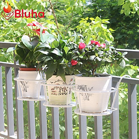 Combo 2 Giá Treo Hoa Ban Công Sắt Sơn Cao Cấp - Giỏ Treo Chậu Hoa Nhiều Màu