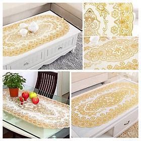 Mua Khăn Trải Bàn Oval Phong Cách Hoàng Gia PVC