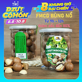 Hạt Macca Úc nứt vỏ Smile Nuts (215g - 500g) | 100% nhập khẩu từ Úc, giòn béo, thơm ngon
