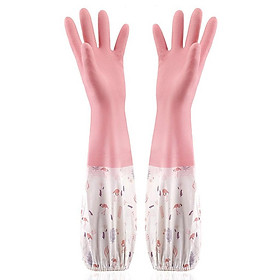 Mua -- Găng tay rửa bát chén lót nỉ siêu ấm Hàng cao cấp-( GĂNG TAY LÓT NỈ)