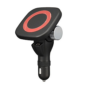High Quality Qi Fast Wireless Magnetic Car Mount Charger Pad Red