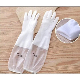 Mua Găng tay cao su rửa bát  lau dọn  vệ sinh Dài Tay Cổ Chun