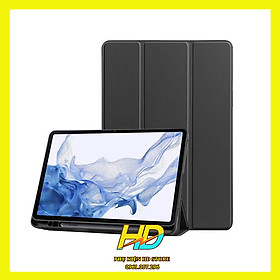 Bao Da Chống Sốc Cho Samsung Tab S8+ Plus X800/X806 Hiệu Flip Cover (Có Khay Đựng Bút) Hỗ Trợ Smart Cover Đóng Mở Màn Hình - Hàng Nhập khẩu