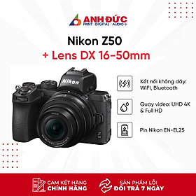 Mua Máy ảnh Nikon Z50 Kit 16-50mm F/3.5-6.3 VR (Tặng Thẻ 16GB) - Hàng Chính Hãng
