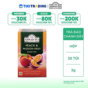 Trà đào chanh dây Ahmad Tea Hộp 40g (20 túi nhôm)
