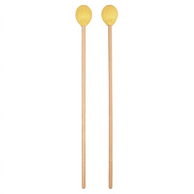 Marimba Mallets Wood Handle Soft Head Professionals Sticks yellow