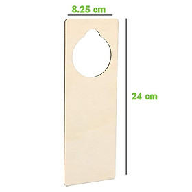 Set 12 Miếng Treo Cửa Bằng Gỗ Chưa Hoàn Thiện, Móc Treo Cửa Núm Cửa, Thủ công Tự làm, Trang trí Nội thất, Văn phòng