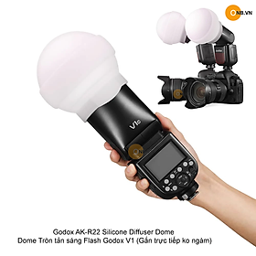 Mua Godox AK-R22 akr22 Diffuser Dome tròn tản sáng Flash Godox V1 AD100 pro