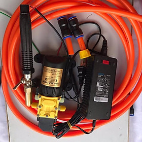 Mua Bộ rửa xe mini 12V sử dụng bơm đơn sinleader kèm nguồn vòi xịt và khớp nối hoàn chỉnh