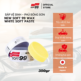 Sáp Vệ Sinh Và Phủ Bóng Sơn Xe Ô Tô Màu Trắng White SOFT99 Wax W-3