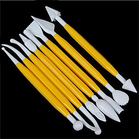 8pcs/set Plastic Clay Sculpting Set Wax Carving Pottery Tools Carving Sculpture Shaper Polymer Modeling Clay Tools
