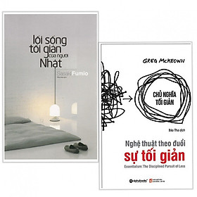 Combo sách tối giản hay : Lối sống tối giản của người Nhật + Nghệ thuật theo đuổi sự tối giản - Tặng kèm bookmark thiết kế