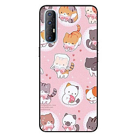 Ốp lưng dành cho oppo reno 3 / a91 - reno 3 pro - reno 4 - reno 4 pro mẫu họa tiết mèo nơ