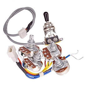 2X 2x A500K Pot 2x B500K Pot Potentiometer Circuit Wiring w/ Switch for Guitar