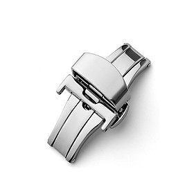 Khóa bướm đồng hồ cao cấp thép không gỉ cho dây da đồng hồ đủ size 10mm 12mm 14mm 16mm 18mm 20mm 22mm