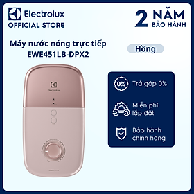 Máy nước nóng trực tiếp Electrolux ComfortFlow™ 700 - Hồng - EWE451LB-DPX2 - Đèn Led tiện nghi, an toàn, linh hoạt, nhiệt độ nước ổn định gấp 2 lần [Hàng chính hãng]