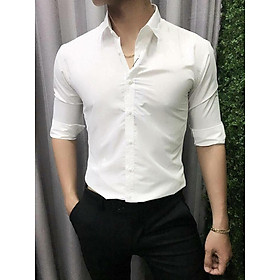 Áo Sơ Mi Nam Dài Tay Trắng Trơn chống nhăn