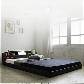 Giường ngủ cao cấp HMR Lõi xanh chống ẩm OHAHA 001 Japanese style - Black Bed