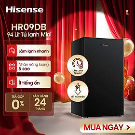 Tủ lạnh Mini Bar Hisense 94 Lít HR09DB làm lạnh nhanh, tiết kiệm điện, bảo hành 24 tháng - HÀNG CHÍNH HÃNG