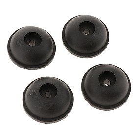 4 Pcs Travel Luggage Replacement Part Foot Stand Bottom Stud Durable Black