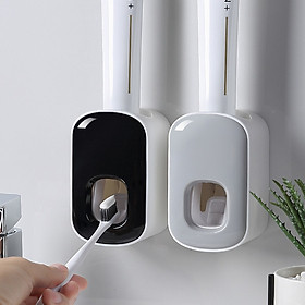 Bộ Nhả Kem Đánh Răng, Lấy Kem Đánh Răng Tự Động - Dán Tường, Không Cần Khoan - Giao Màu Ngẫu Nhiên