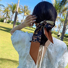 Mua Khăn quàng cổ đa năng bằng lụa thanh lịch kiểu Pháp