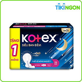 Mua Băng Vệ Sinh Kotex Siêu Ban Đêm 35cm 8+1 miếng