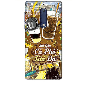 Ốp lưng dành cho điện thoại NOKIA 5 Hình Sài Gòn Cafe Sữa Đá - Hàng chính hãng