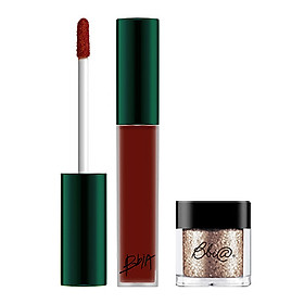 Combo Son kem lì Bbia Last Velvet Lip Tint Asia Edition 5g - A5 Hoian Brick và Hủ nhũ mắt Bbia Pigment 1.8g
