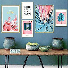 Mua Tranh treo tường  tranh canvas TB47 bộ 5 tấm