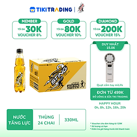 Thùng 24 Chai Nước Giải Khát Sting Vàng (330ml/chai)